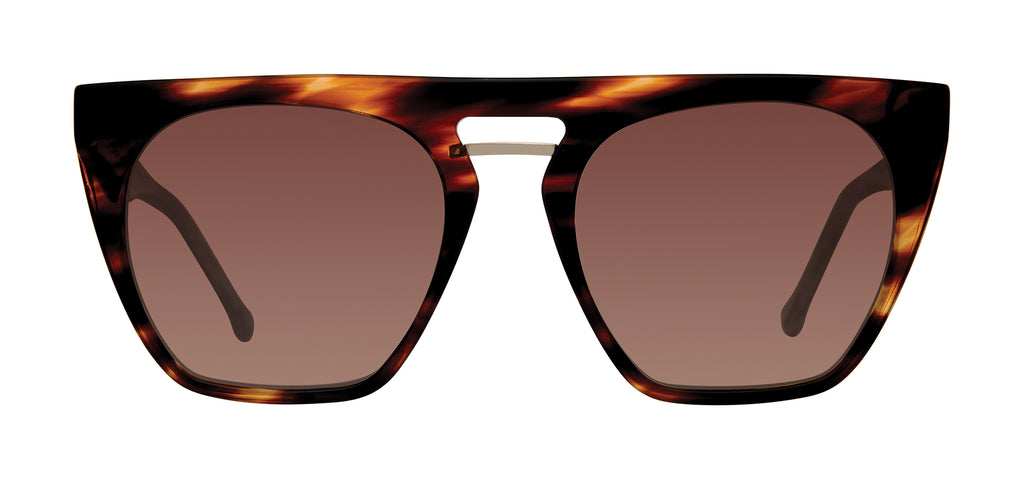 Shop ROAR smoke vintage oval sunglasses for women