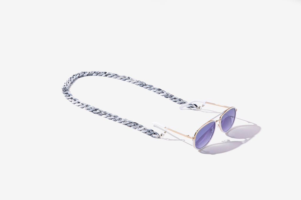 MASK/EYEGLASS CHAIN: Grey Marble - Colors in Optics